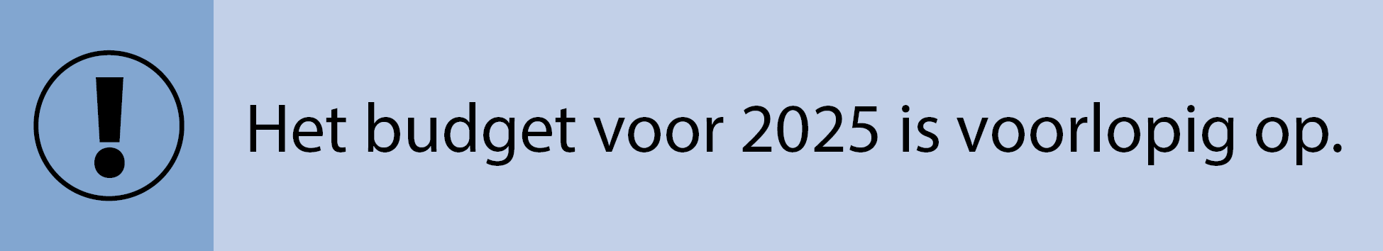 Banner starterlening budget op